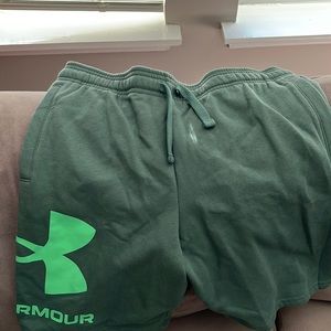 Boys XL green under armor shorts with tags brand new